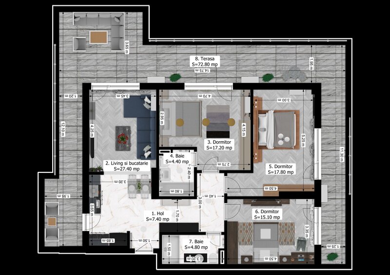 Rahova, Oxy Residence, 4 camere 167 mp, mega discount